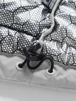 Куртка мужская гибридная стёганая с капюшоном с графеновой подкладкой бежевого цвета 9627_1B