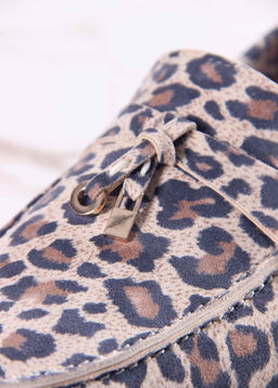 Лоферы туфли 170.2614be. бежевый леопард