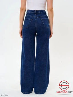 Джинсы женские широкие трубы