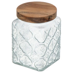 Банка для сыпучих продуктов стекло 0.7 л 9.3х9.3х13.9 см с крышкой Восток Y4-9011 (485982) /DANIKS/