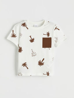 Bask?l? Erkek ?ocuk ?ortlu Pijama Tak?m?