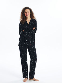 G?mlek Yaka Desenli Kad?n Pijama Tak?m? - Waikiki фото 3