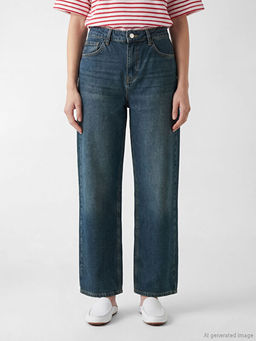 Wideleg Kad?n Jean Pantolon