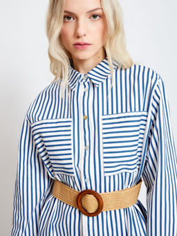 Платье джинсовое жен. Coralie полоска