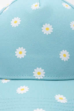 ТК 80076/голубая дымка,маленькие ромашки кепка дет