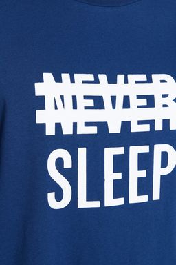 TRENDYOL MAN Mavi %100 Pamuk Regular Fit Orme Yazl?k Sortlu Pijama Tak?m? THMSS21PT0216 - Trendyolmilla фото 14