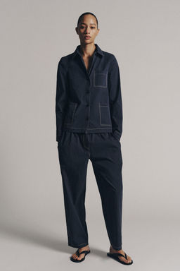 PANTAL?N PESPUNTES ZW COLLECTION / Azul / Gris
