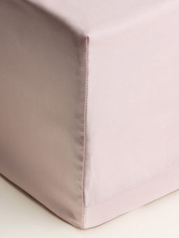 Простыня на резинке 2-спальная SL Home Tencel, 160×200+30 см, тенсель, пудровая