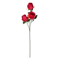 Цветок искусственный Роза букет 66 см 3 головы / HJY-4 /уп 2/400/ - Галеонтрейд фото 8
