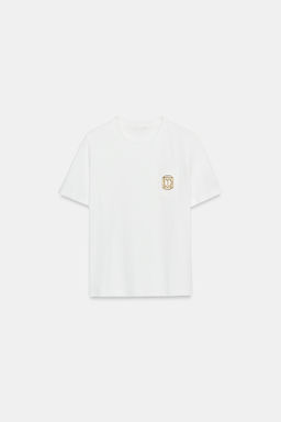 CAMISETA FORNITURA MET?LICA / Blanco