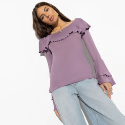 Свитшот из вискозы с воланами Взаимная любовь - Charutti фото 4