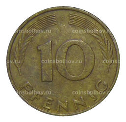 Монета 10 пфеннигов 1979 года F Германия