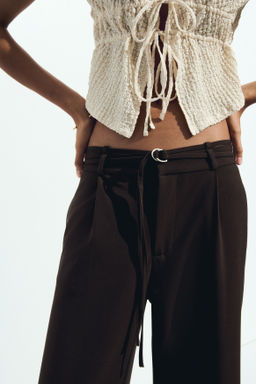 Pantal?n sastre con cintur?n - H&m фото 9