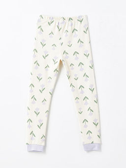 Beli Lastikli ?i?ekli K?z ?ocuk Pijama Alt - Waikiki фото 2