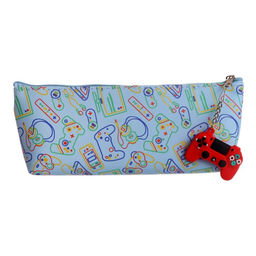 Пенал школьный на молнии «Джойстик», с подвеской, МИКС