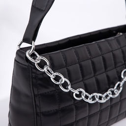 Сумка-багет на молнии, цвет чёрный - Simaland фото 4