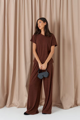 Джемпер Annete А2308 прямой шоколадный  фото 3