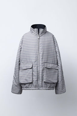 REVERSIBLE AND WATER-REPELLENT CHECK JACKET BENSIMON ® X ZARA