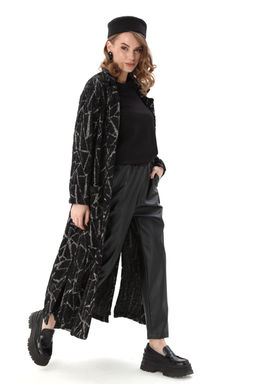 Костюм NIKVA н1003-1 чёрная геометрия и чёрный  фото 6