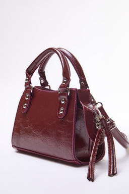 Bordo Capraz Ask?l? Kad?n Mini Boy Tote Canta TWOAW25OC00004