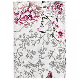 "Вивьен" Шторы для кухни, 2шт 148х160см, на шторной ленте, хлопок "Комфорт" 171г/м2, "Домашняя мода" (Россия)