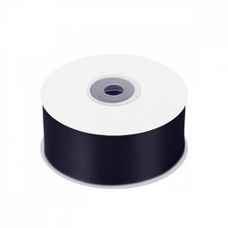 Лента репсовая 38мм цв. 372 черно-синий Magic4Hobby 22,8м (1м) картон/пенопласт