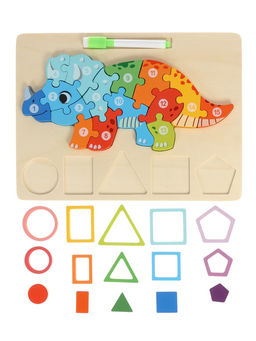 Деревянный 3D пазл для малышей, рамка - вкладыш