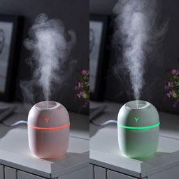 Увлажнитель HM-20 ультразвуковой, 0.22 л, 1.5 Вт, USB в компл., белый