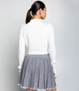 Джемпер #КТ1228, белый