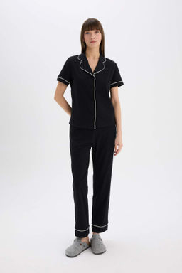 Fall in Love Regular Fit K?sa Kollu Pijama Tak?m - Defacto фото 2