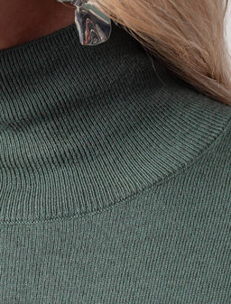 VILATTE / Свободное платье тонкой вязки из хлопка с кашемиром  фото 2