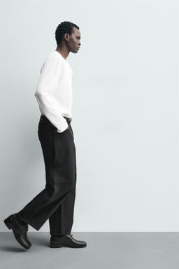 JEANS WIDE FIT / Negro - Zara фото 6