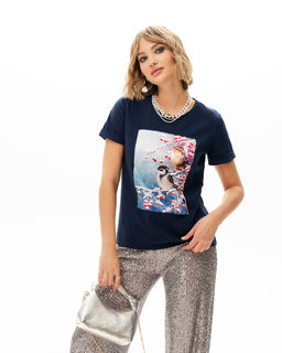 Футболка с шелковой вставкой - Sahar art lab фото 3