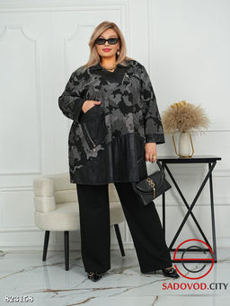 Туника женская из ткани жаккард