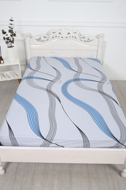 Простыня на резинке поплин Джаз