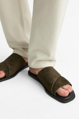 STRAPPY LEATHER SANDALS - Zara фото 4
