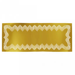 Салфетка-дорожка декоративная Солнце 30х90см ПВХ, золото (Китай)