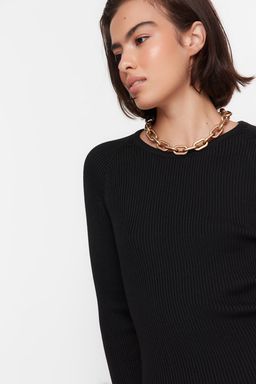 TRENDYOLMILLA Lacivert Midi Triko Basic Elbise TWOAW23EL00023  фото 2