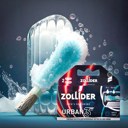 Zollider URBAN 3 blades, сменные кассеты 3 лезвия (2 шт)  фото 5