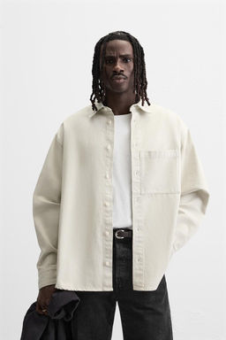 DENIM SHIRT WITH POCKET - Zara фото 2