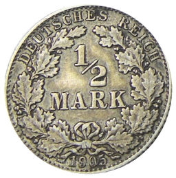 1/2 марки 1905 года D Германия