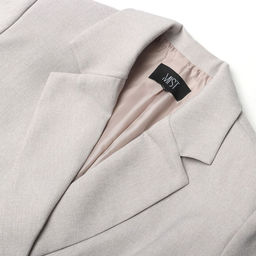 Пиджак женский двубортный MIST plus-size, размер 58, бежевый