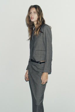 ZW COLLECTION CROPPED BLAZER - Zara фото 4