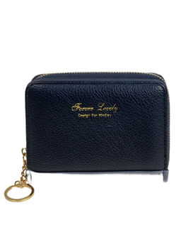 Женское портмоне из искусственной кожи, цвет черный