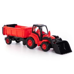 Чемпион, трактор с ковшом и полуприцепом (в сеточке) - Полесье фото 4