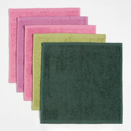 Набор махровых салфеток Уголок счастья 30х30 см -5шт, 100% хлопок, 340гр/м2 - Этель фото 3