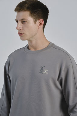 Свитшот Серо-зеленый COMMUTE Sweatshirt - Anta фото 3