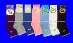 Цена за 10 пар. Золотая Игла носки женские спортивные с лайкрой с-1111