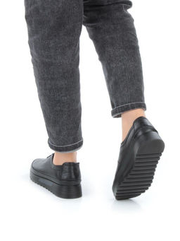 03-5310 BLACK Полуботинки женские (натуральная кожа)