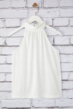 Trendyolmilla Mint Regular/Normal Kal?p Dik Yaka Fit Pilise Esnek Orme Bluz TWOSS23BZ00952 фото 5